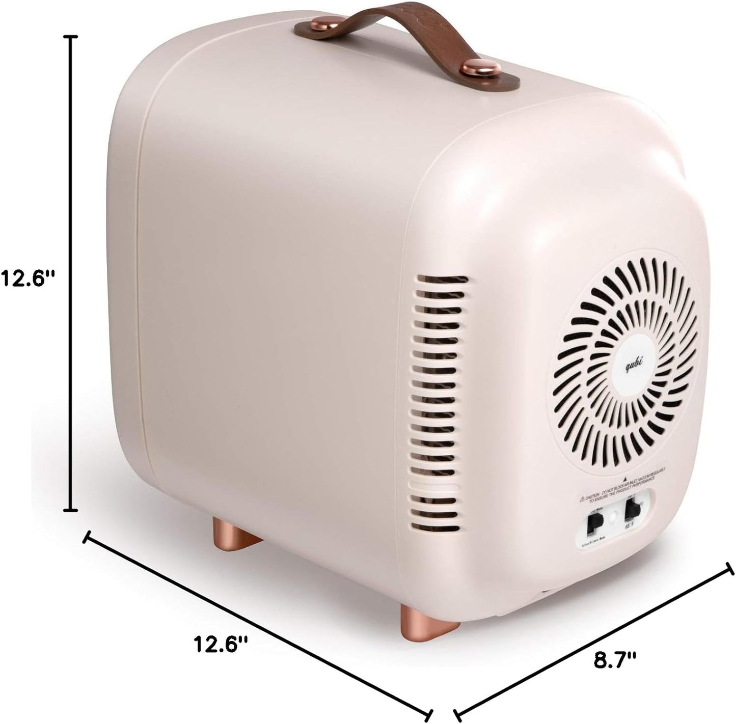 Mini Fridge, Professional Skincare Fridge, Mini Cosmetics Makeup Fridge, Compact Fridge 5 Liter (Cream White)