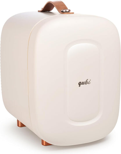 Mini Fridge, Professional Skincare Fridge, Mini Cosmetics Makeup Fridge, Compact Fridge 5 Liter (Cream White)